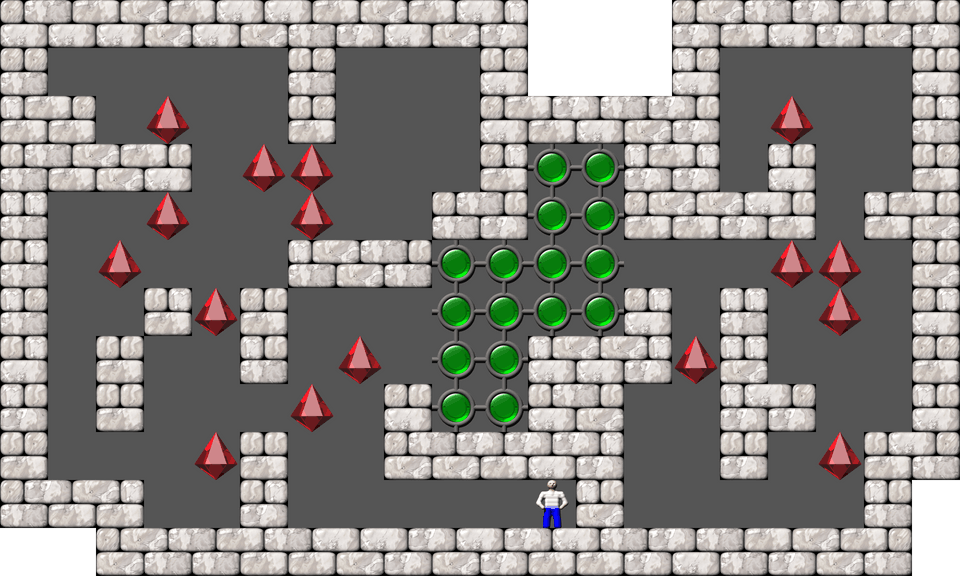 Sokoban Mass Remodel level 1267